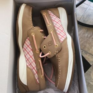 Sperry Top-Sider Shoes - NIB - Size 8-1/2 - Linen/Rose